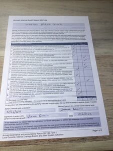 Annual Internal Audit Report